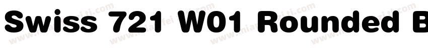 Swiss 721 W01 Rounded Black字体转换